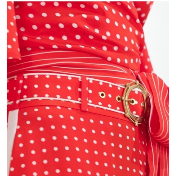 Authentic Zimmermann High Tide Resort 2023 Red Polka Dot Matching pant/top set - Picture 4 of 10